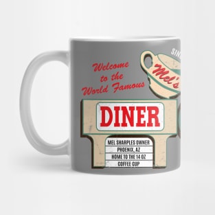 Mel's Diner Worn Mug